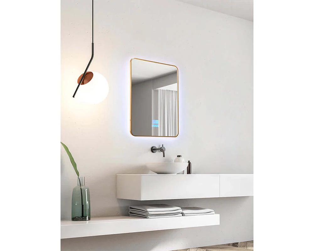 Rectangle Wall Mirror Bathroom Mirror with LED Lights - Image 4