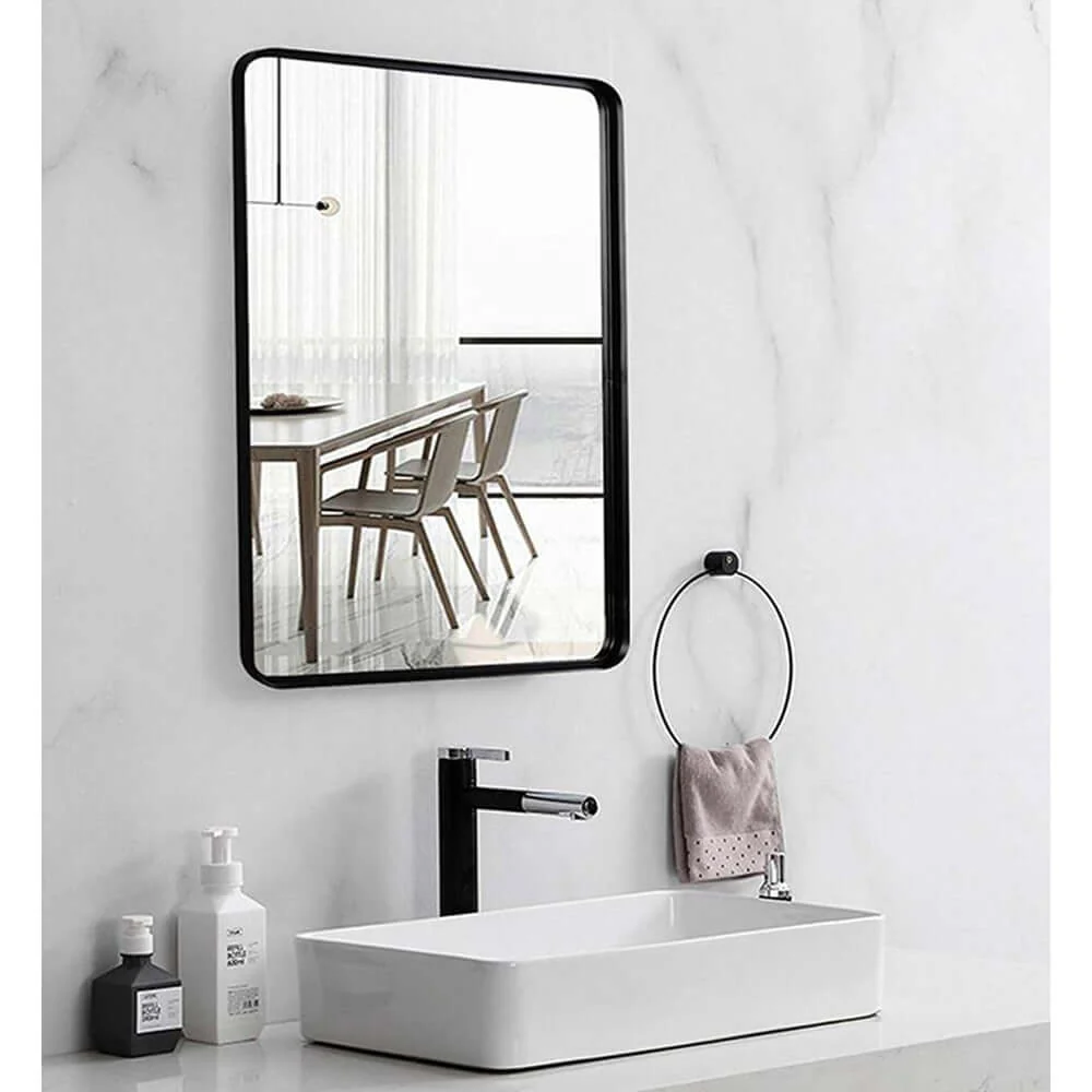 Rectangle Bathroom Wall Mirror with Bluetooth - Image 4
