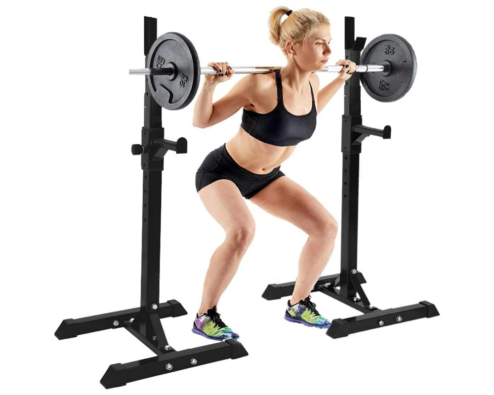 Squat Rack Weight Adjustable Lifting Stand - Image 2
