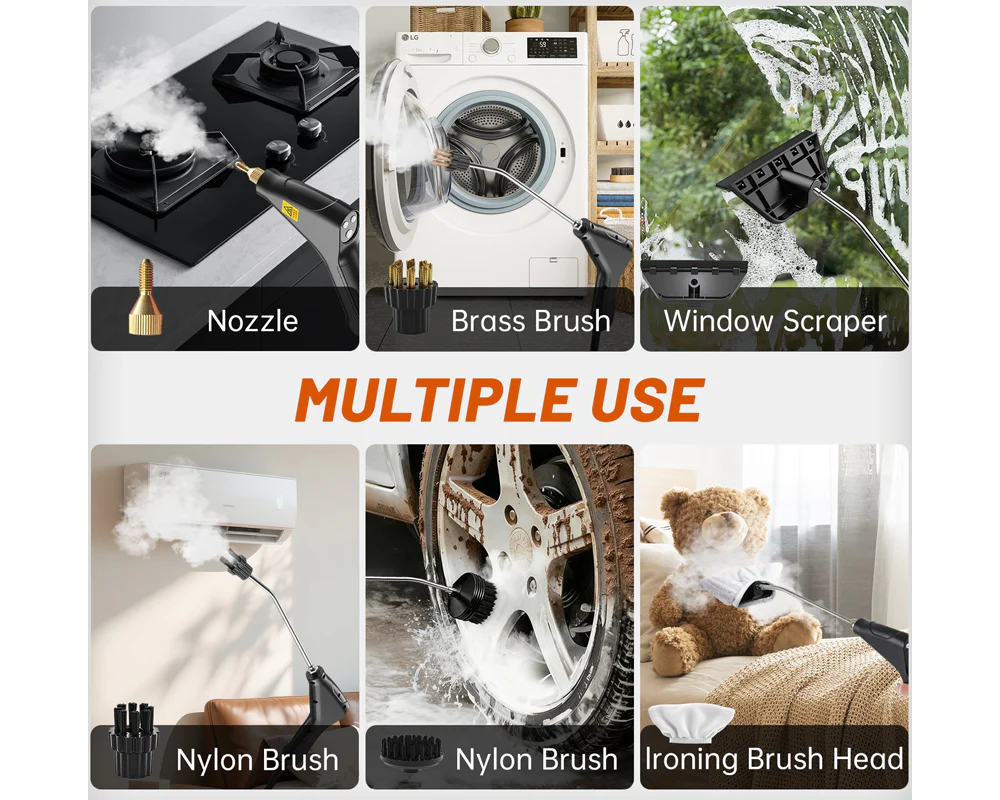 Handheld 2500W Steam Cleaner High Temperature Pressurized - Image 6
