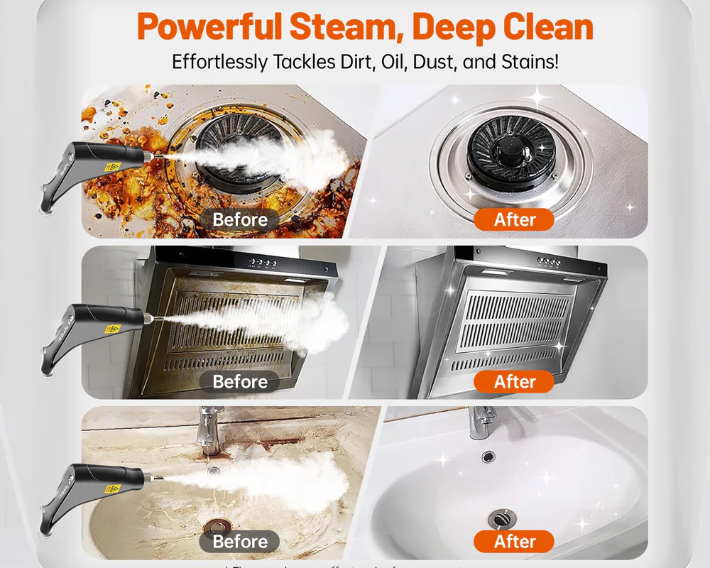 Handheld 2500W Steam Cleaner High Temperature Pressurized - Image 7