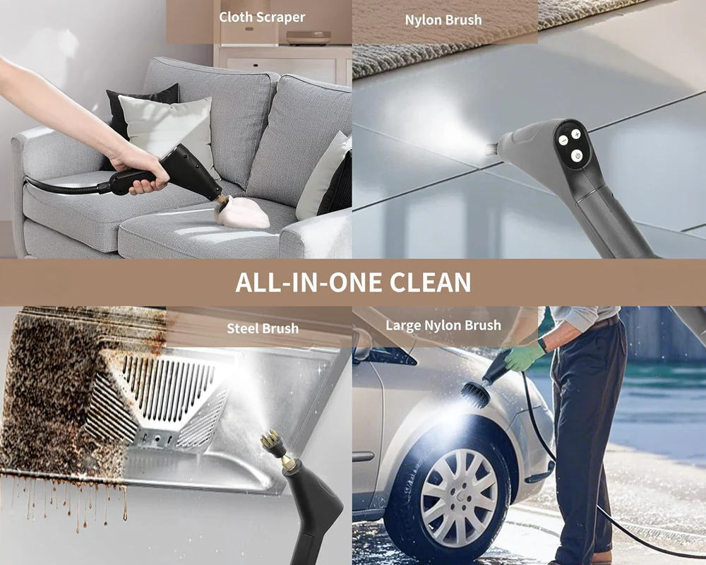 Handheld 2500W Steam Cleaner High Temperature Pressurized - Image 6