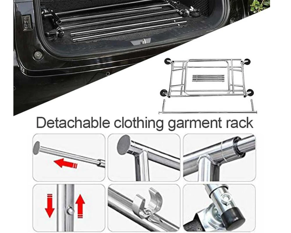 Heavy-Duty Industrial Double Rail Clothes Rack - Image 4