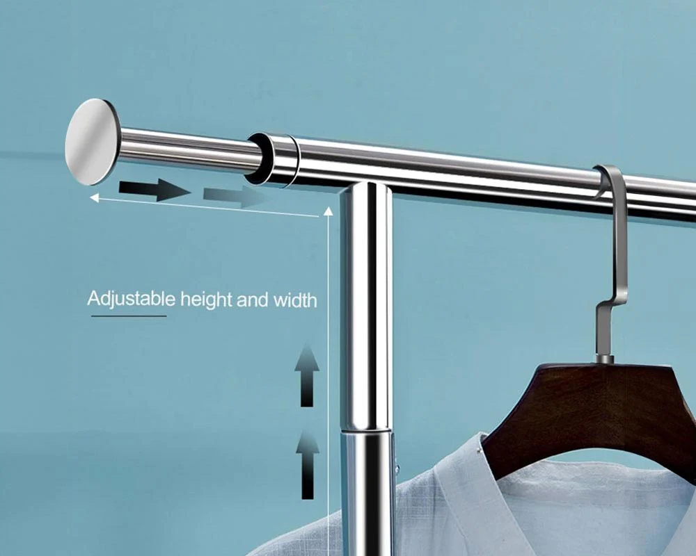 Heavy-Duty Industrial Double Rail Clothes Rack - Image 7