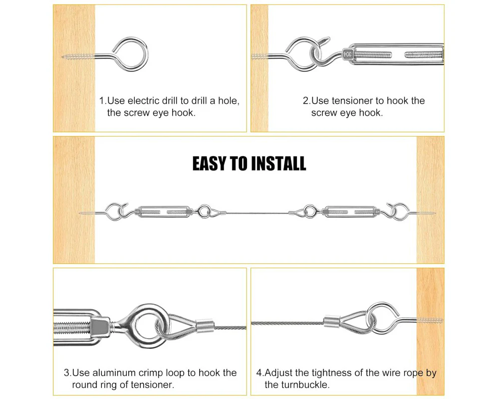 30M Stainless Steel Wire Rope Kit - Image 4