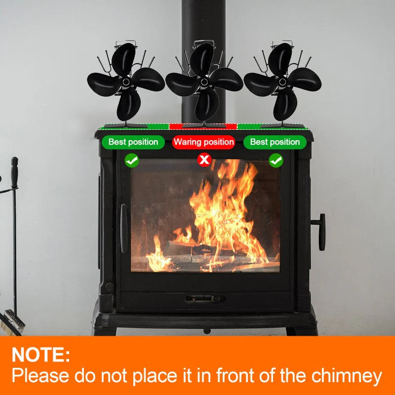 Stove Fan Heat Powered Stove Fan - Image 5