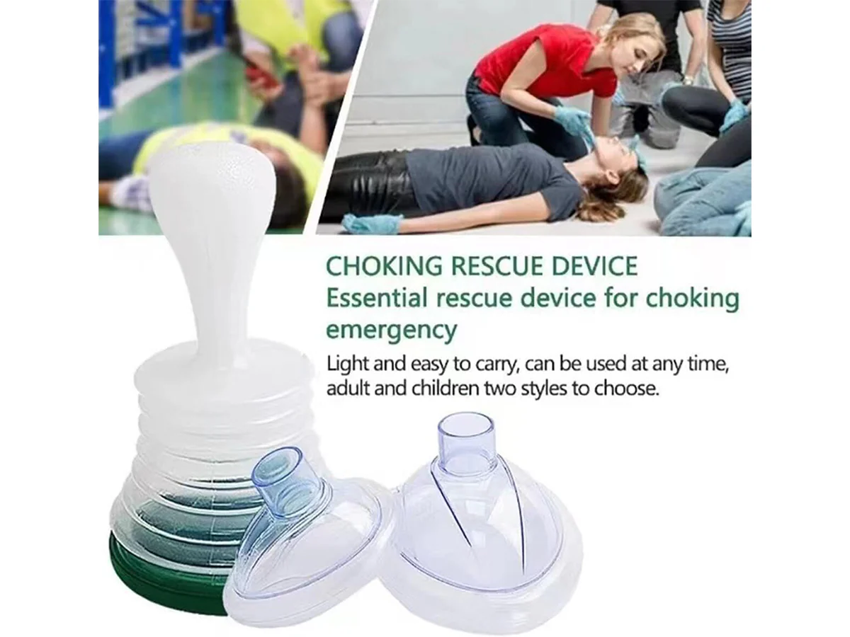 First Aid Kit Minor Choking Emergency Pump Breath Choking Rescues Device Home - Image 5