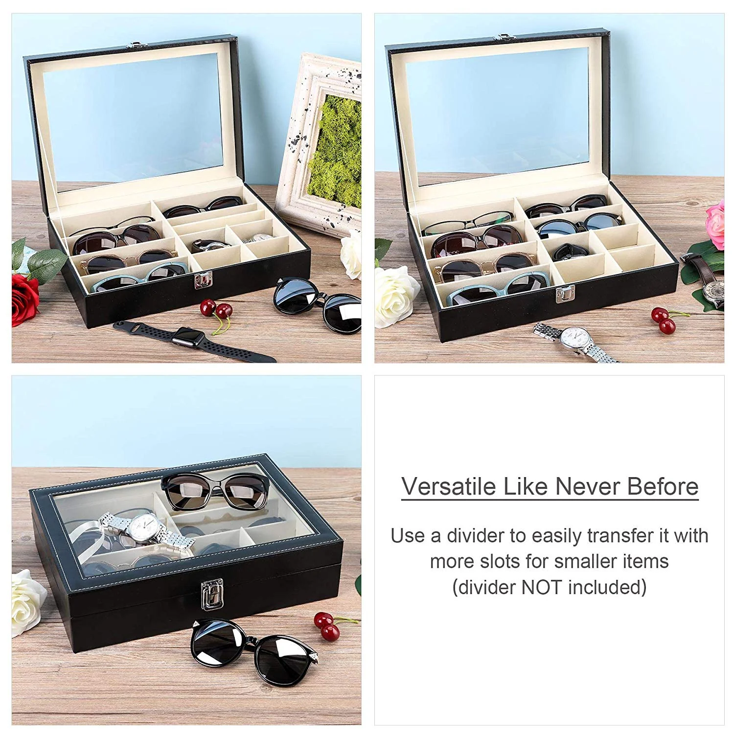 Sunglasses Case Organizer Eyeglasses Storage Box - Image 7