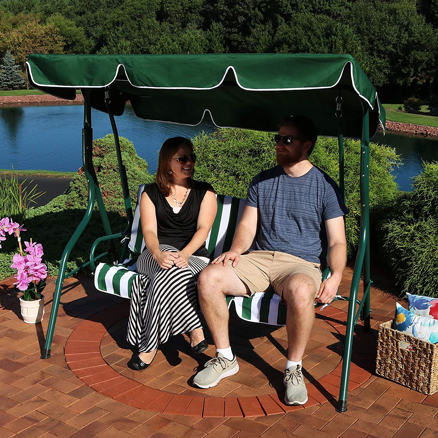 Swing Chair Hammock Outdoor Furniture Garden - Image 8