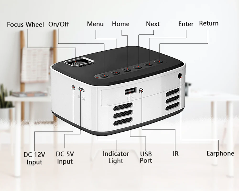 Portable HD 1080P Projector with WiFi - Image 9
