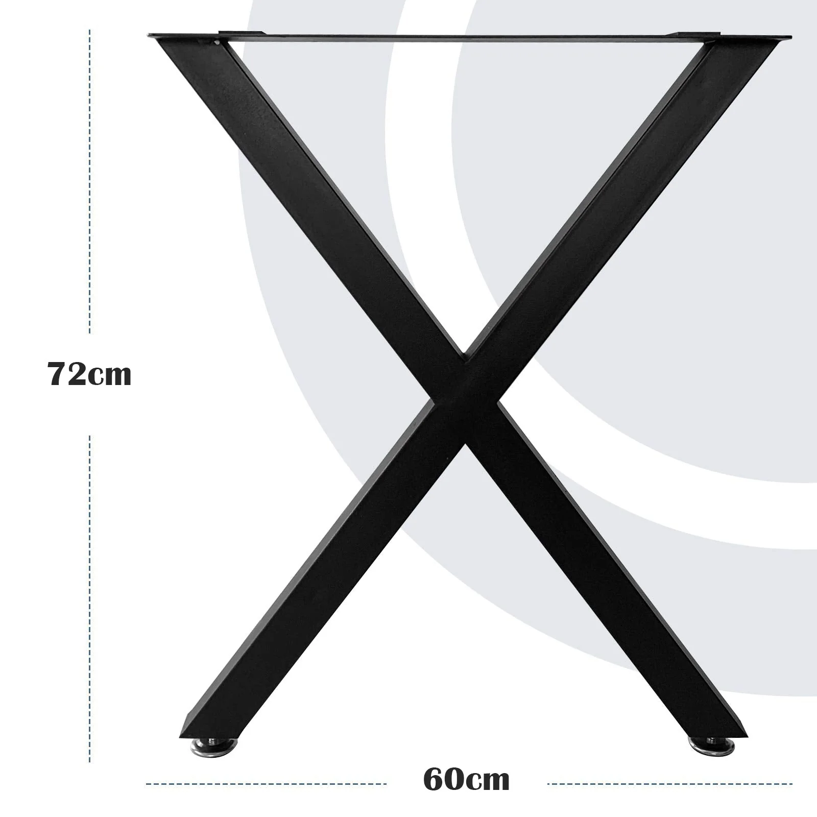 Metal Table Legs desk Bench Legs X Shape - Image 2