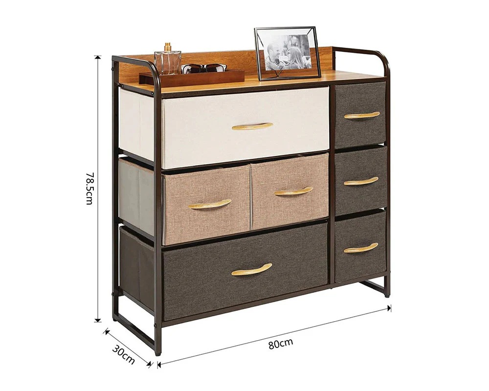 7 Drawer Tallboy Chest of Drawers - Image 3