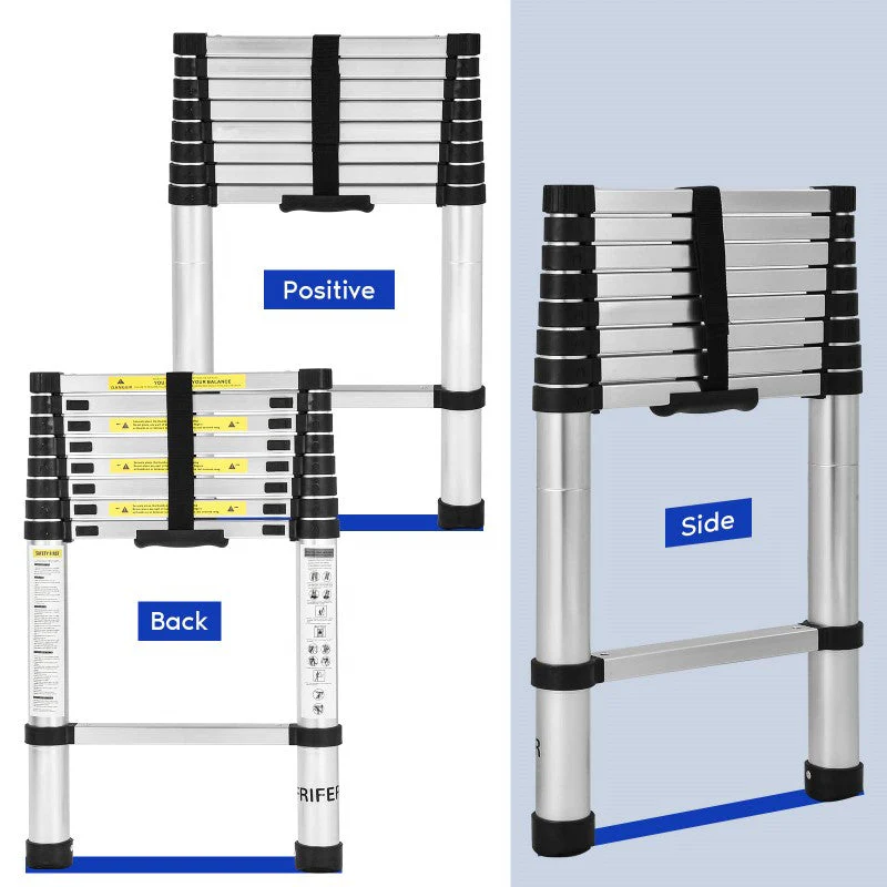 Telescopic Ladder 2.6m – Lightweight Aluminium Extendable Ladder - Image 6