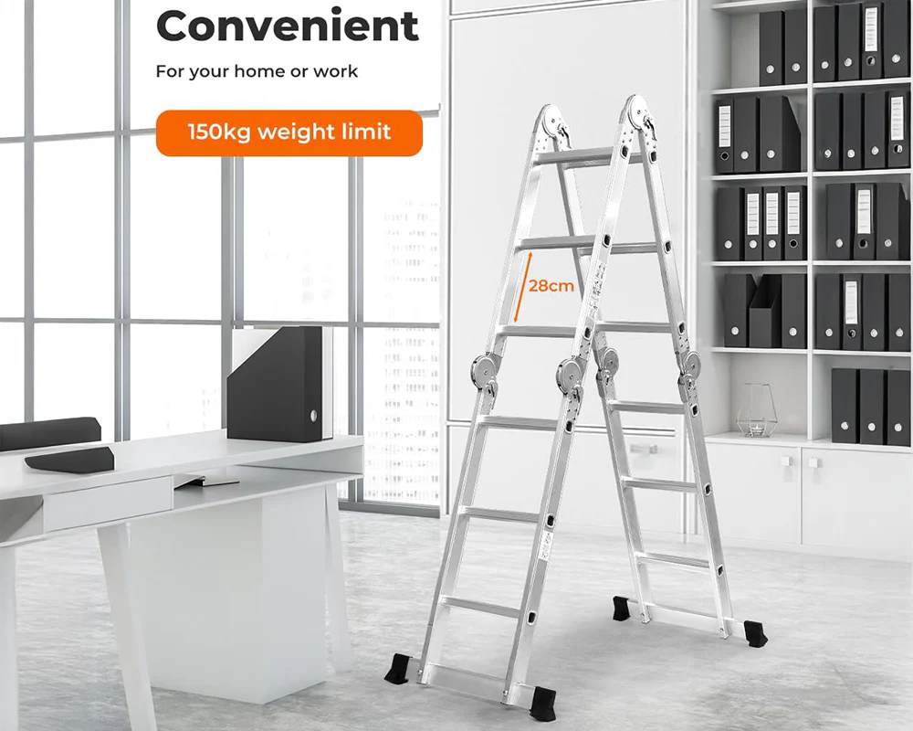 Telescopic ladder Extension Ladder 3.6M - Image 3