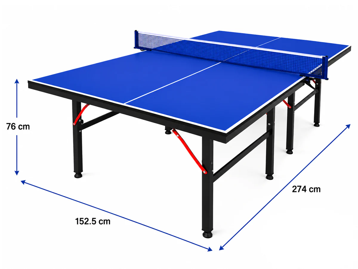 Foldable Indoor Table Tennis Table with Accessories - Image 3