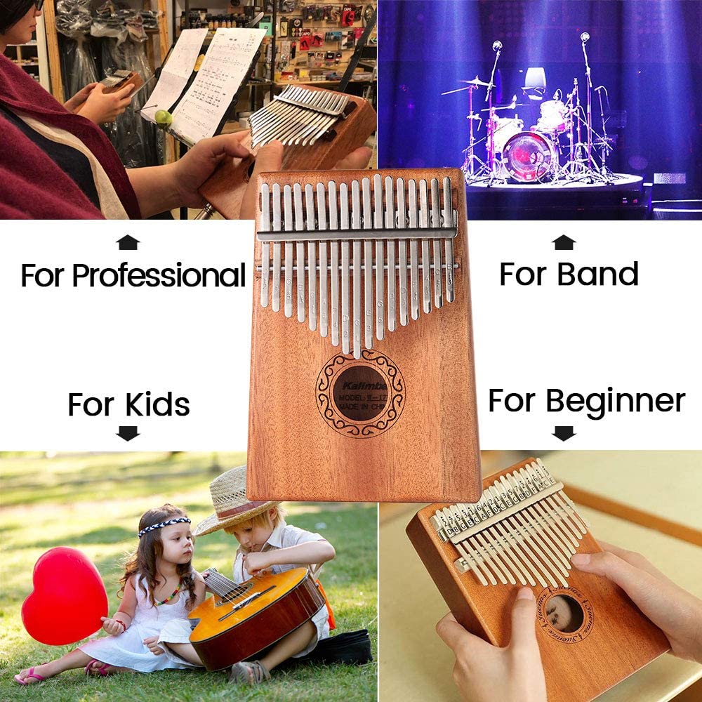 Thumb Piano Kalimba 17 Keys with Portable Case - Image 7