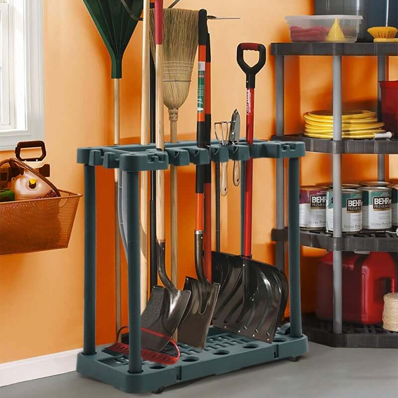 Garden Tools Rack Shovel Standing Storage Rack - Image 3