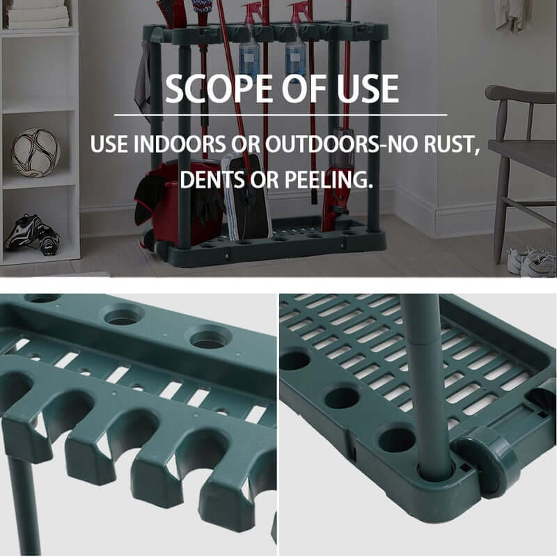 Garden Tools Rack Shovel Standing Storage Rack - Image 9