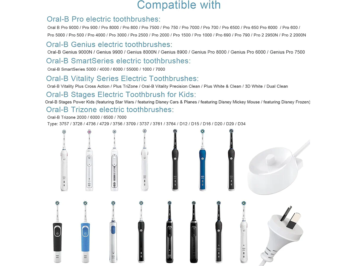 Replacement Electric Toothbrush Charger for Oral B Charging Base - Image 5