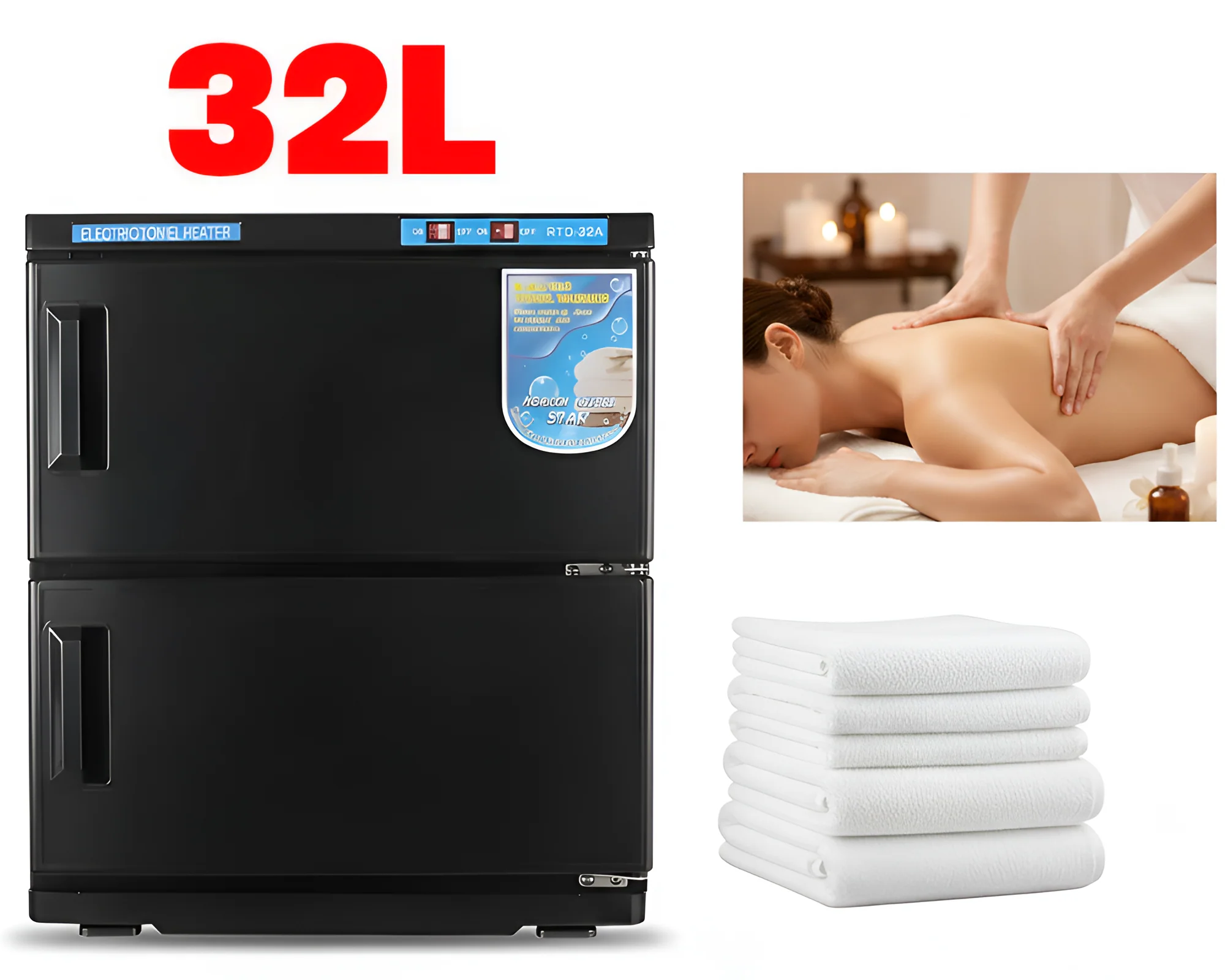 Towel Warmer Sterilizer 32L UV Sterilization Cabinet - Image 3