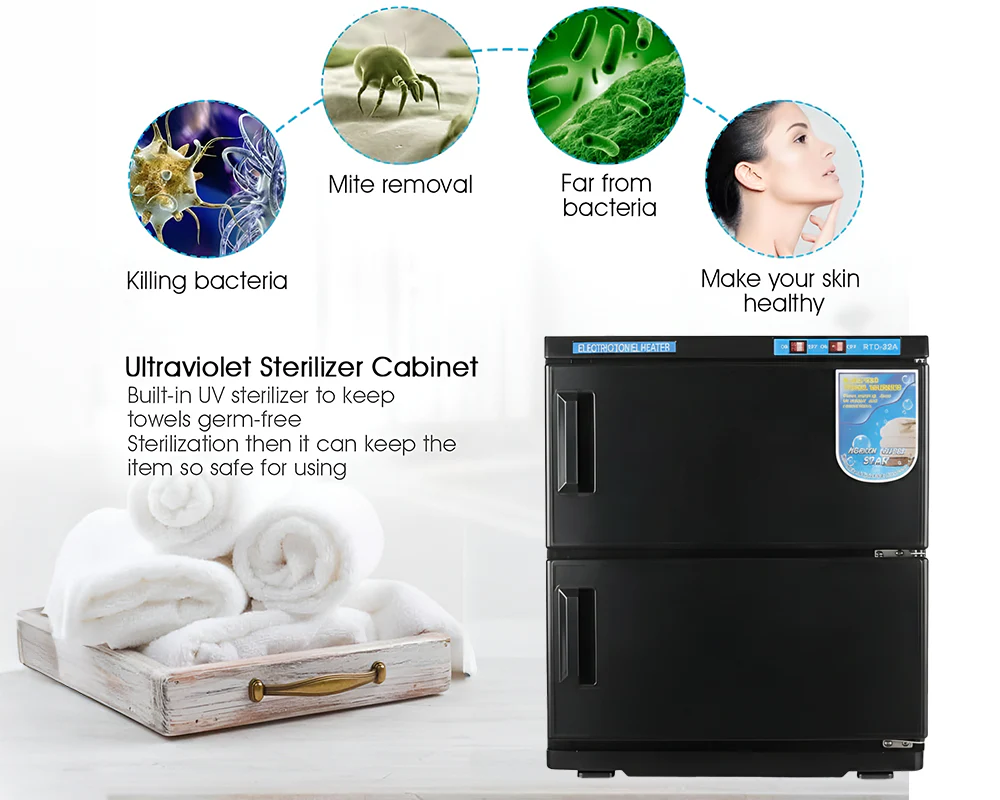 Towel Warmer Sterilizer 32L UV Sterilization Cabinet - Image 5