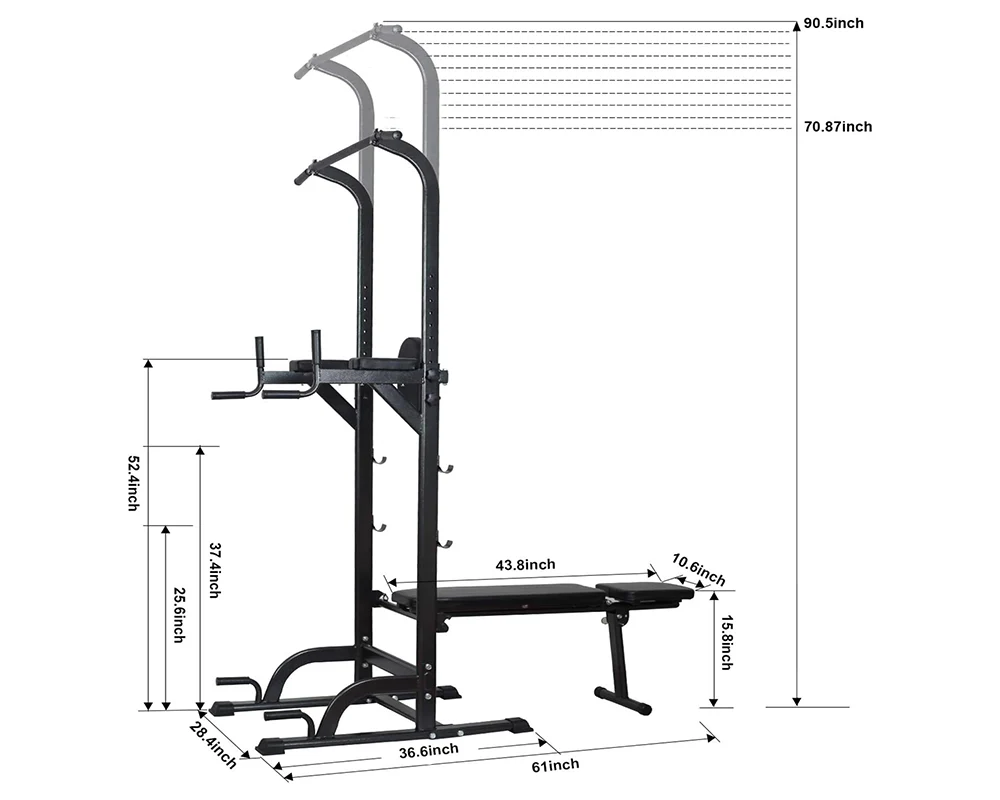Power Tower Dip Station – Heavy Duty Multi-Function Strength Training Tower - Image 10