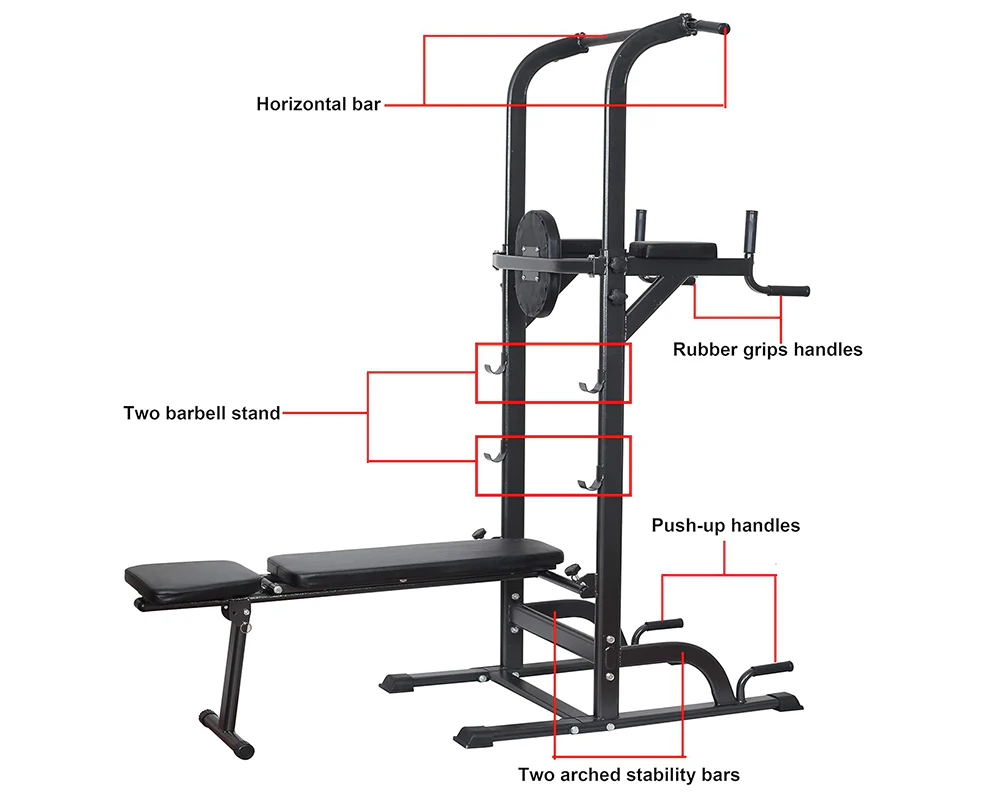 Power Tower Dip Station – Heavy Duty Multi-Function Strength Training Tower - Image 8
