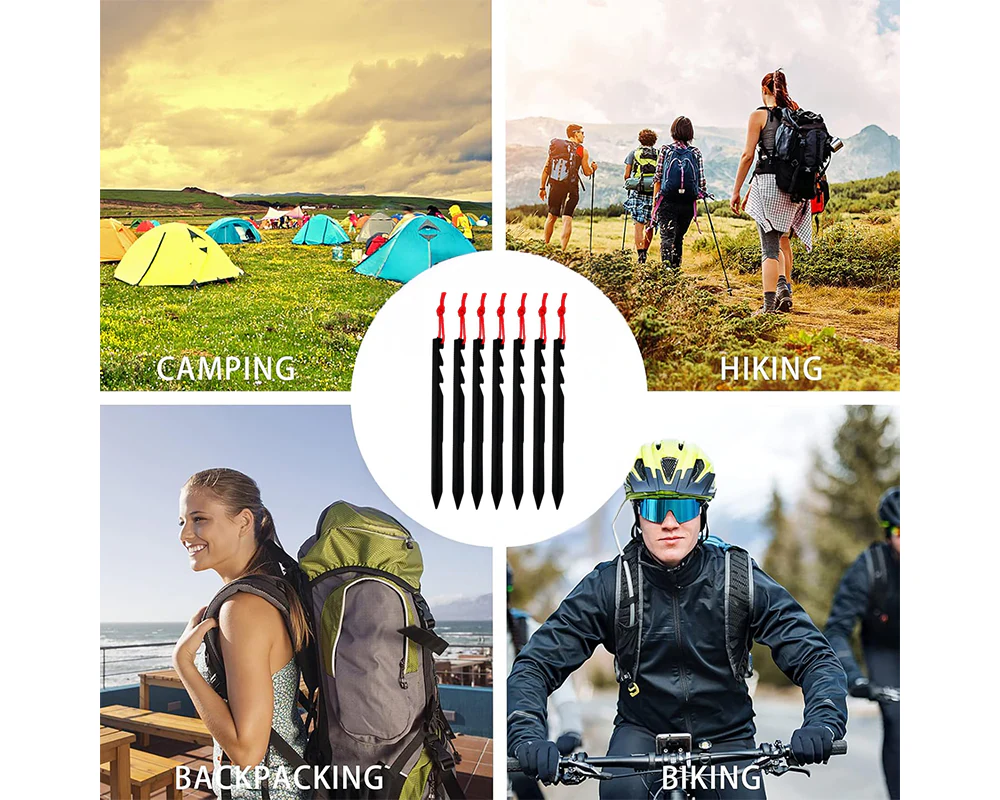 Camping Tent Pegs 8pack - Image 6