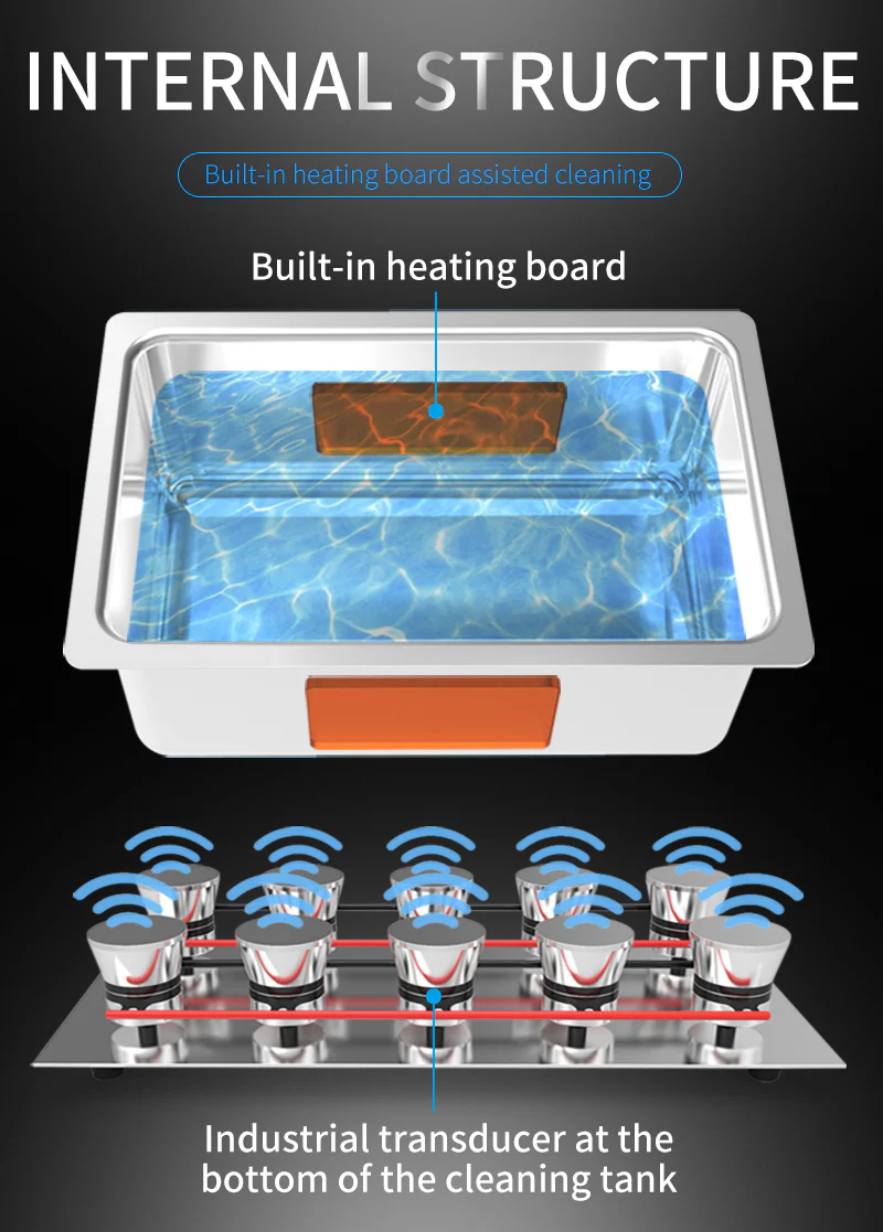 Heated Ultrasonic Cleaner 4.5L - Image 6