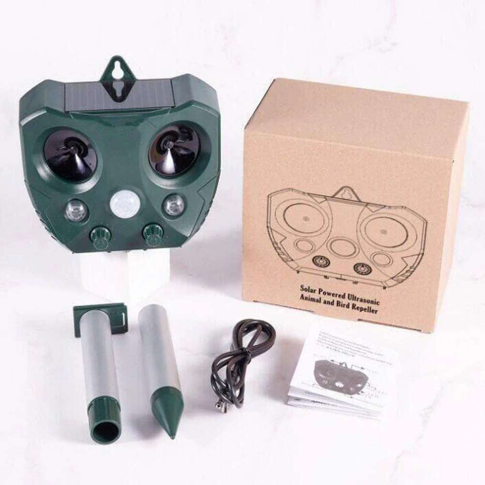 Ultrasonic Solar Powered Insect Animal Repeller Pir Dog Cat Scarer - Image 8