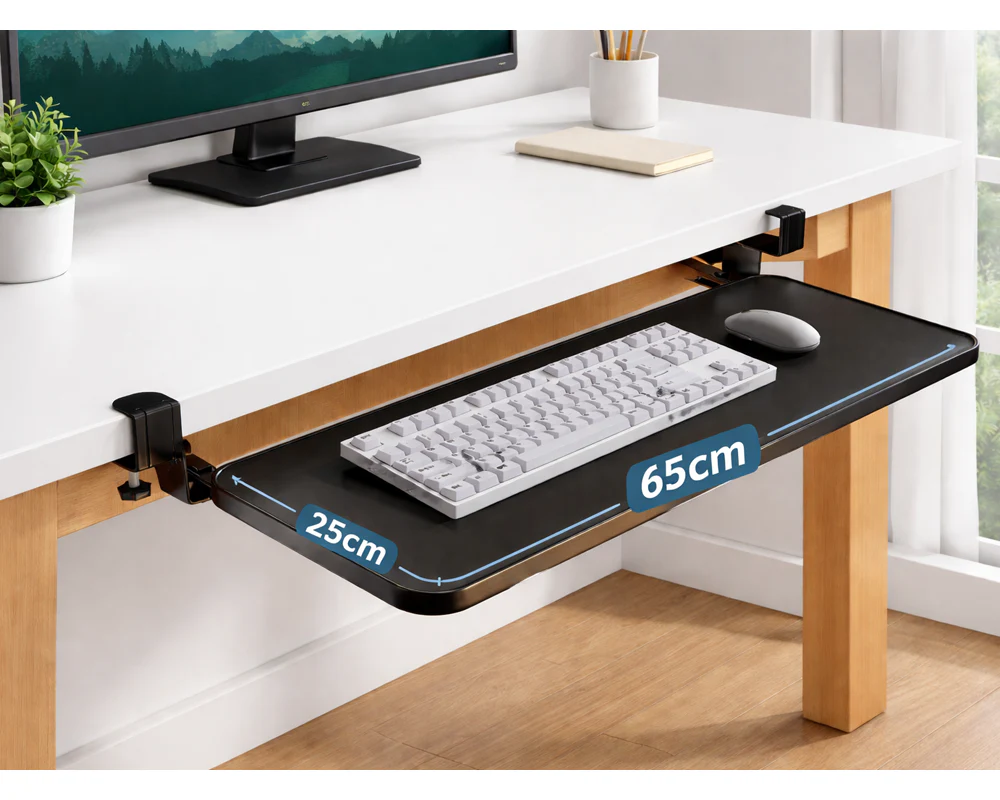 Under Desk Keyboard Drawer / Tray - Image 2