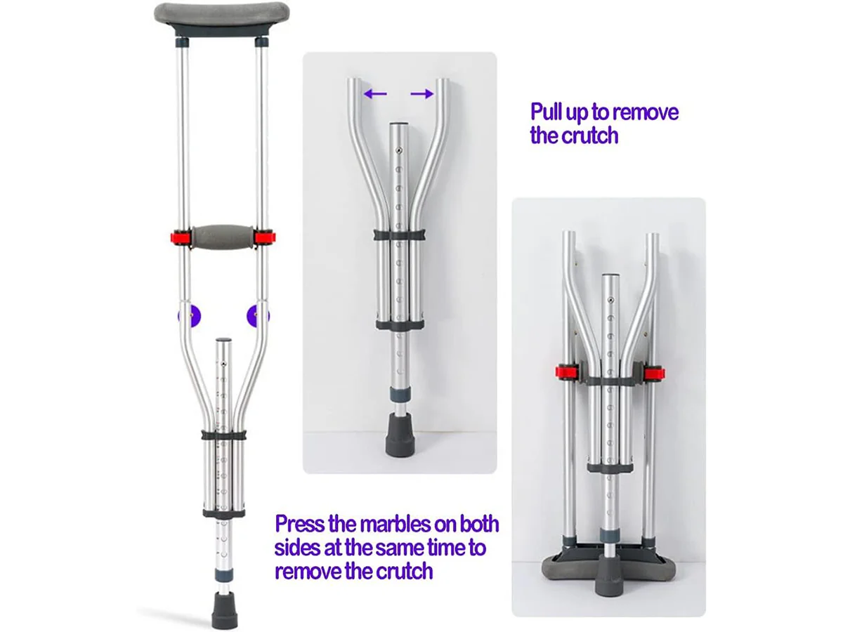 Foldable Underarm Crutches - Image 5
