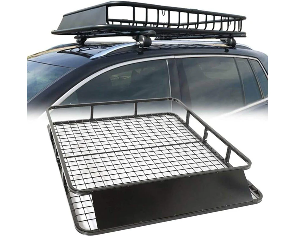 Universal Roof Rack Basket Car Top Luggage Carrier Cargo Holder – 48" x 40" - Image 2