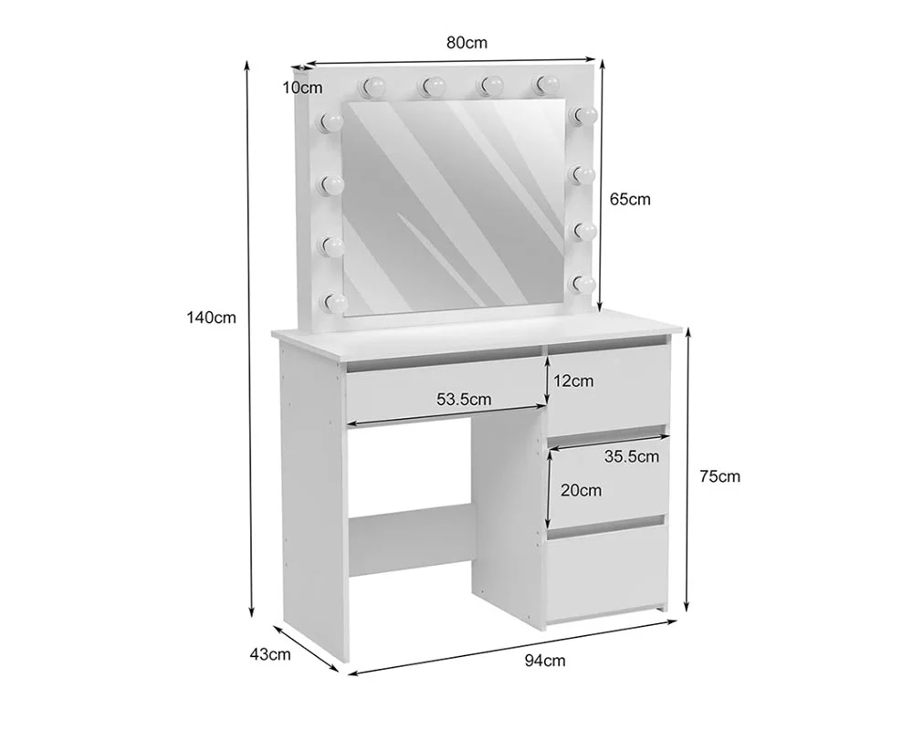 Dressing Table With Mirror - Image 6