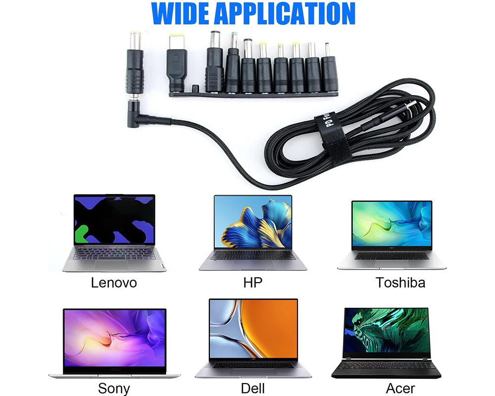 Universal USB-C Charger Cable for Dell Lenovo Asus Hp Acer Laptop - Image 8