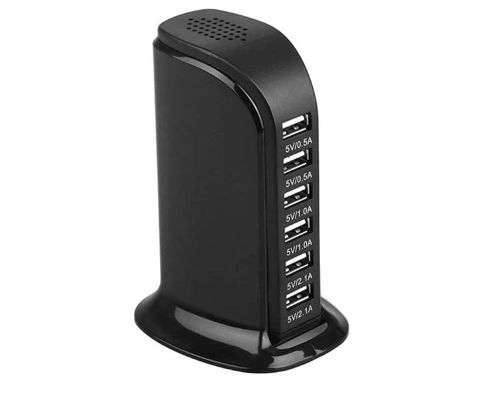 USB Charger 6 USB Tower 30W Multi 6-Port Desktop Travel Hub Usb Charger Block Tower Charging Station Power Adapter - Image 7