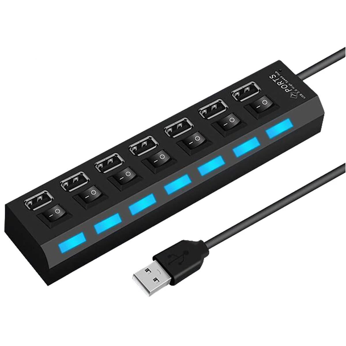 Usb Hub 2.0 Splitter,7 Port Usb Data Hub - Image 2
