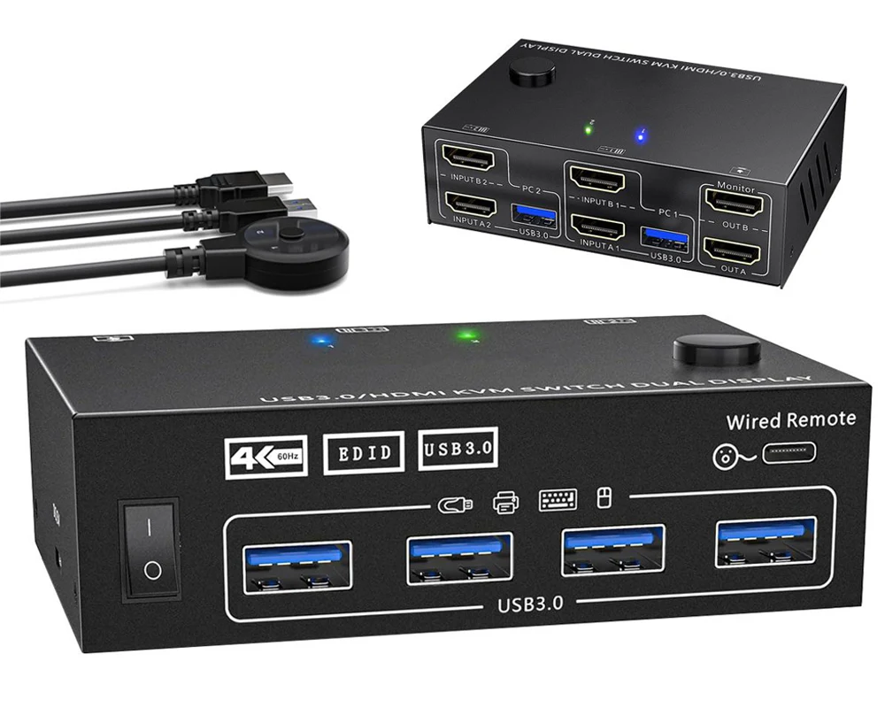 USB KVM Switch Splitter 4 Ports - Image 8