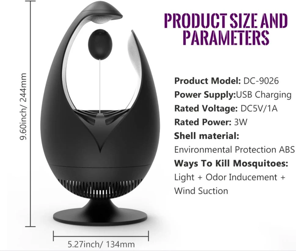 Mosquito Bug Zapper – USB Mosquito Bug Zapper with Timer & Touch - Image 5