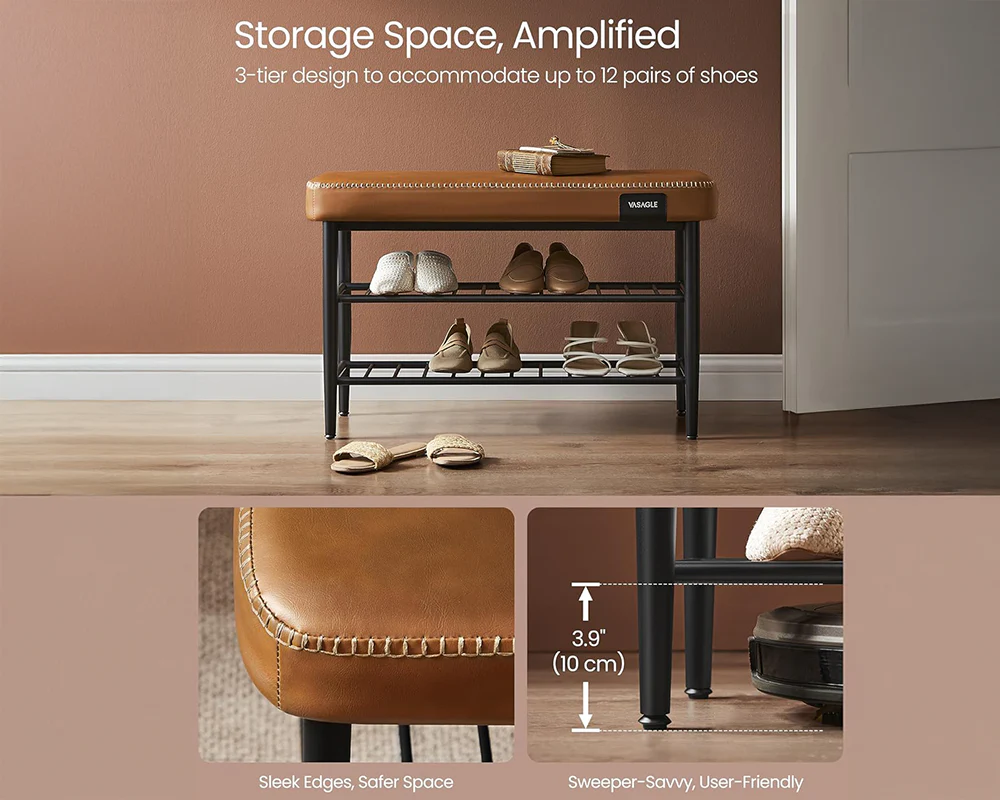 VASAGLE Shoe Bench - Image 6