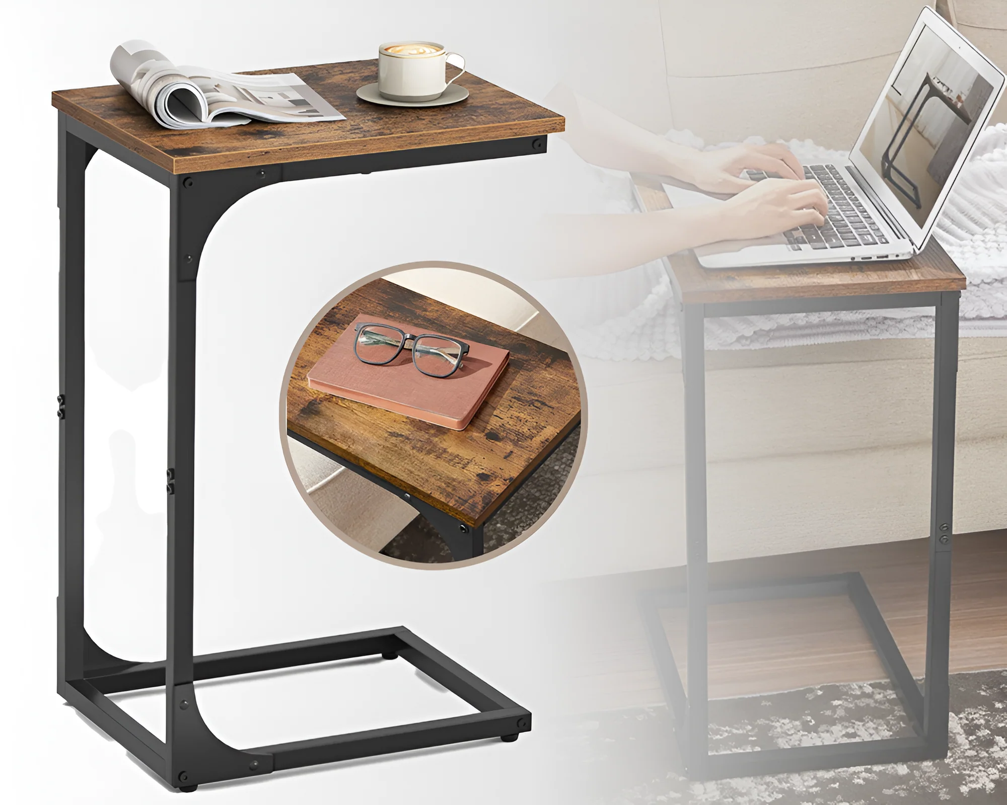 VASAGLE Side Table End Table - Image 9