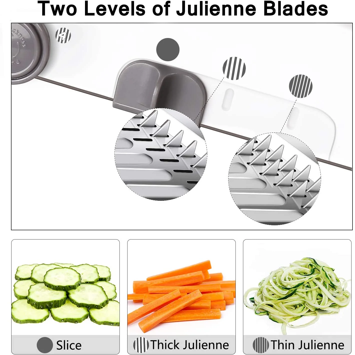 Vegetable Slicer Vegetable Cutter Mandoline Slicer Stainless Steel Vegetable Julienner - Image 10