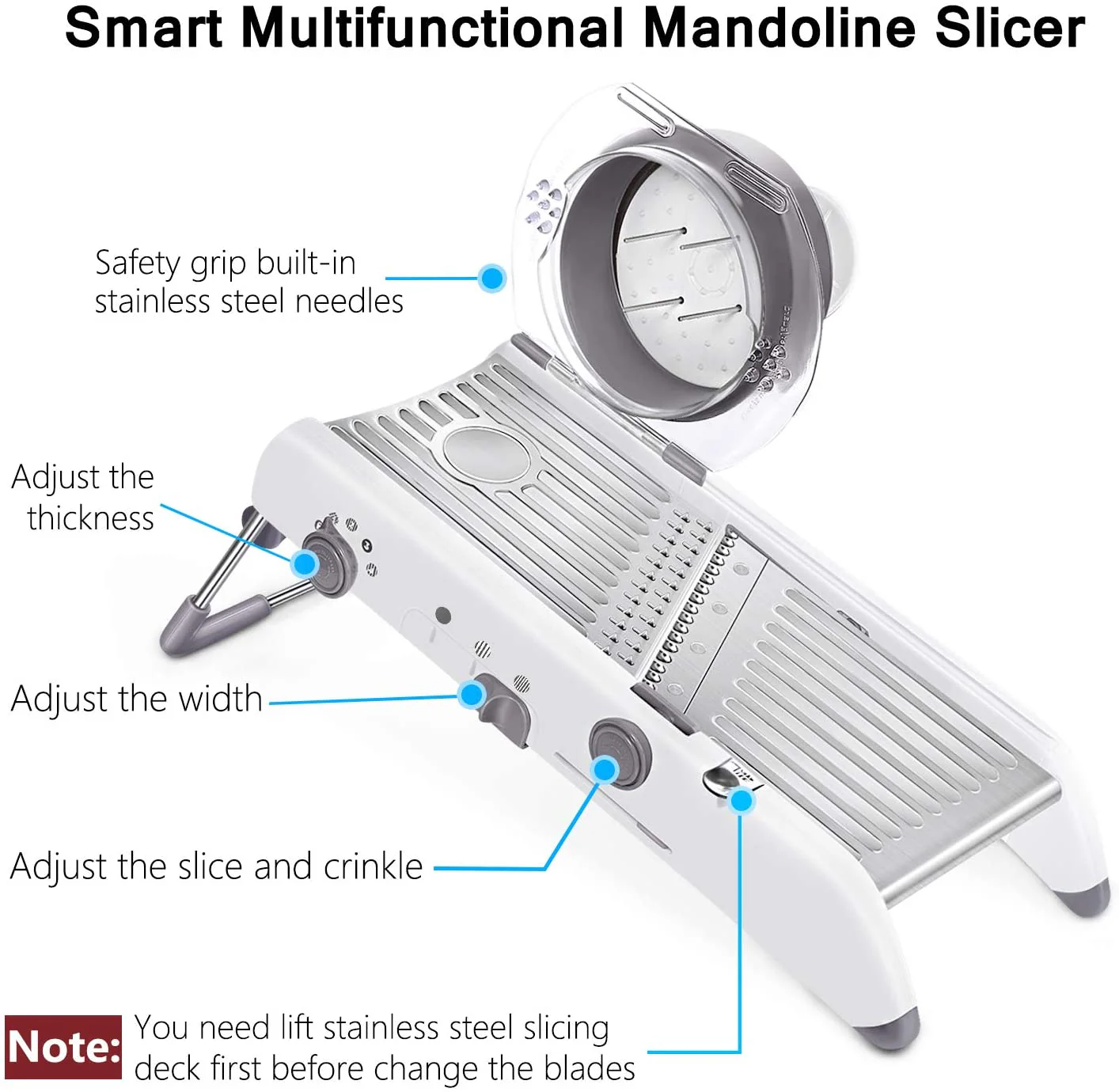 Vegetable Slicer Vegetable Cutter Mandoline Slicer Stainless Steel Vegetable Julienner - Image 3