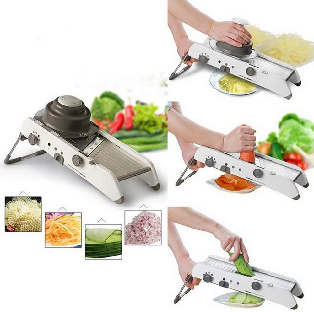 Vegetable Slicer Vegetable Cutter Mandoline Slicer Stainless Steel Vegetable Julienner - Image 5