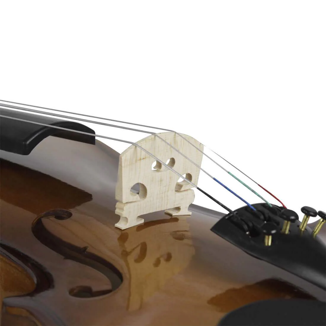 Full-size 4/4 Violin with Carrying Case Nature - Image 5