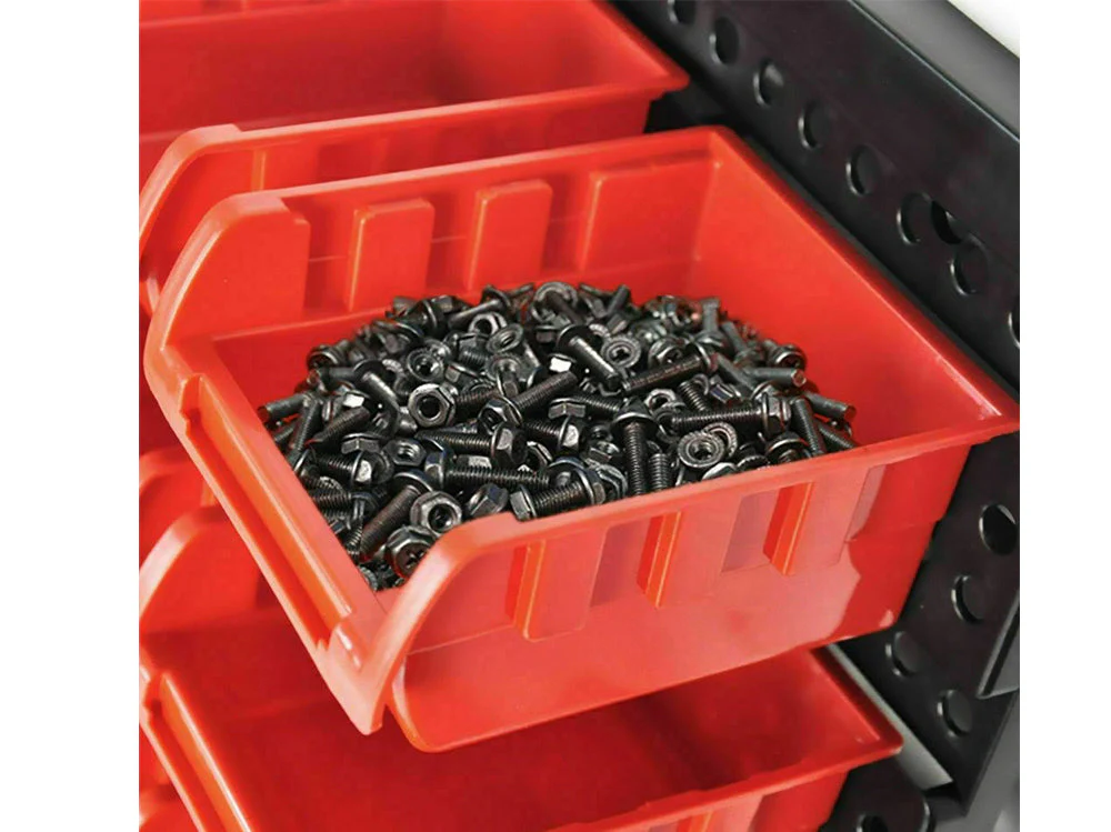 Wall Mounted Garage Organiser / Parts Rack With 30 Bins - Image 4