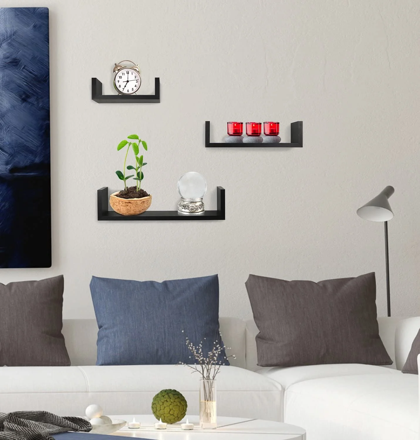 Wall Shelf Wall Shelves 3PCs/Set Floating Display Shelf - Image 8