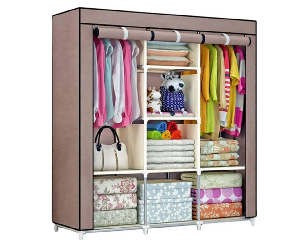 Portable Cloth Wardrobe – Fabric Closet Storage Organizer for Bedroom - Image 5