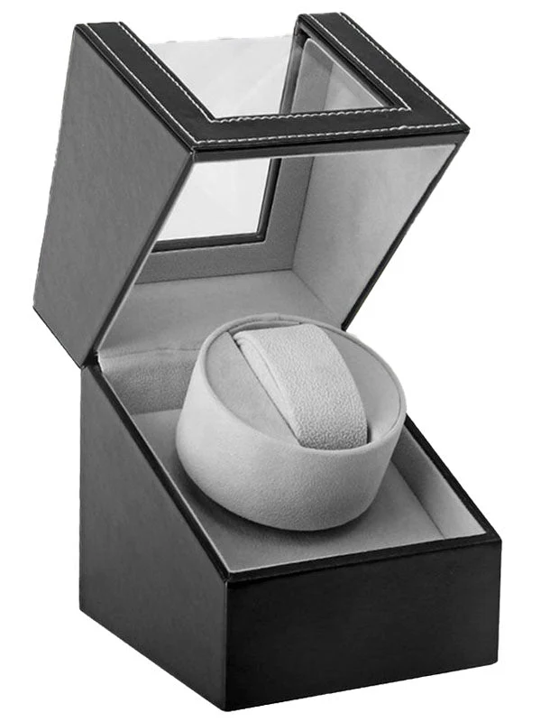 Automatic Watch Winder – Luxury Single Watch Winder Shaker Display Box - Image 2