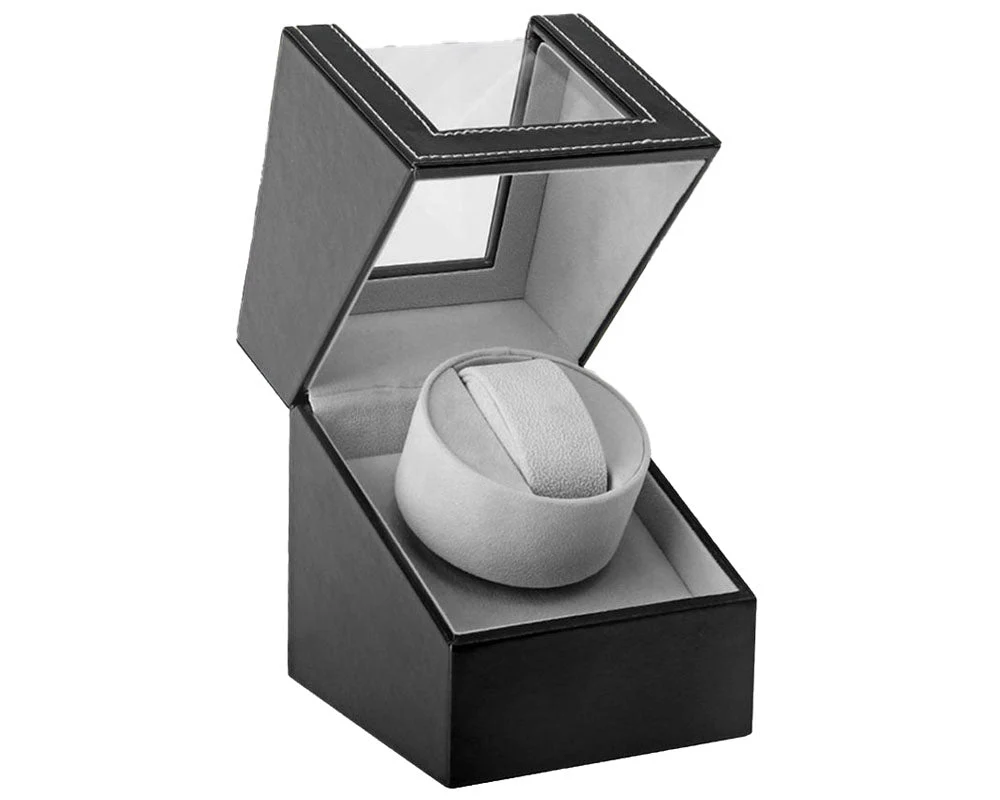 Automatic Watch Winder – Luxury Single Watch Winder Shaker Display Box - Image 8